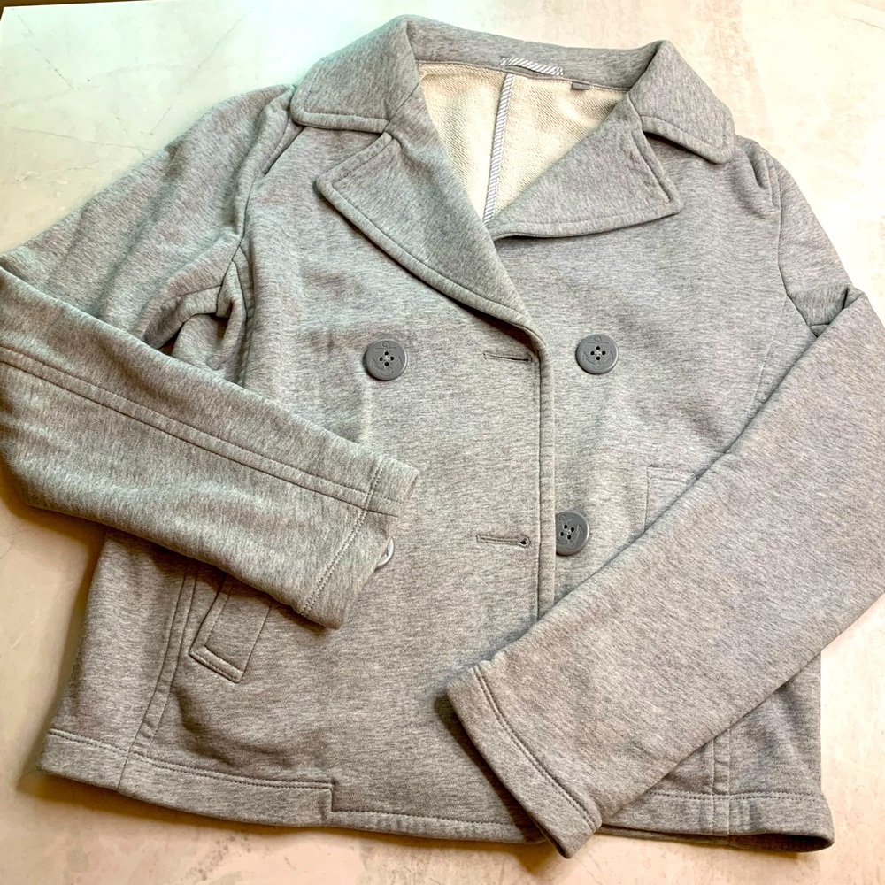 UNIQLO Women’s Gray Pea Coat Style Coat Size Small